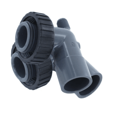 Codo de PVC para solvente Clack WS1 V3007-01 de 3/4