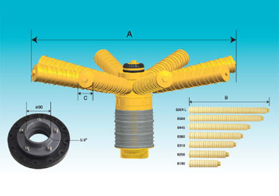 TOBERA INFERIOR JD1306 JD1306-1X3