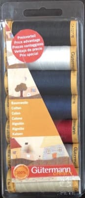 SET HILOS COSTURA ALGODON 100MT 7UN SET HILOS COSTURA ALGODON 100MT 7UN