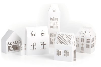 SET 5 CASITAS TROQUELADAS PORTAVELA LED SET 5 CASITAS TROQUELADAS PORTAVELA LED