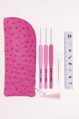 SET REGALO ESTUCHE CROCHET 3 TAMAÑOS CON CABLE INTERCAMBIABLE SET REGALO ESTUCHE CROCHET 3 TAMAÑOS CON CABLE INTERCAMBIABLE