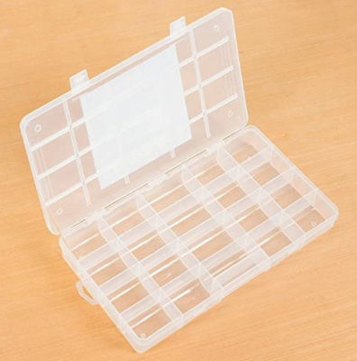 CAJA BISUTERIA PLASTICA 20 COMPARTIMIENTOS CAJA BISUTERIA PLASTICA 20 COMPARTIMIENTOS