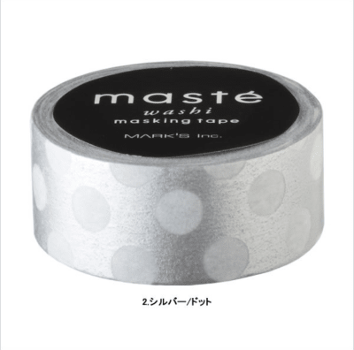 WASHI TAPE LUNARES PLATA WASHI TAPE LUNARES PLATA