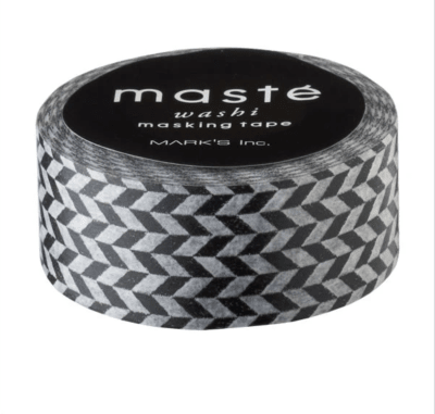 WASHI TAPE ESPIGAS NEGRO WASHI TAPE ESPIGAS NEGRO