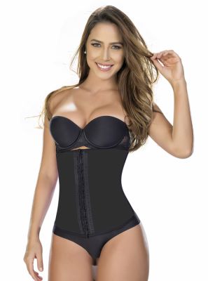 Faja Colombiana Corset Látex Negra FNL-0557 MyD - PaoPink Faja Colombiana Corset Látex Negra FNL-0557 MyD - PaoPink