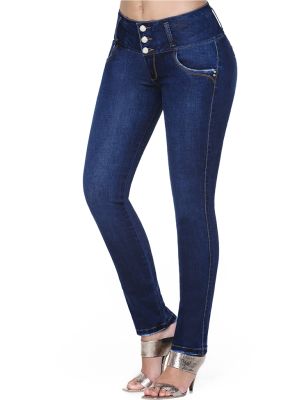 Jeans Colombiano Faja Interior J-6209 Truccos - PaoPink Jeans Colombiano Faja Interior J-6209 Truccos - PaoPink