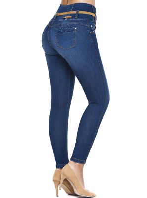 Jeans Colombiano Faja Interior J-6281 Truccos - PaoPink Jeans Colombiano Faja Interior J-6281 Truccos - PaoPink