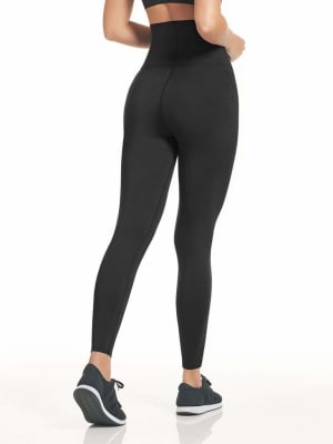 Calza Leggins Con Control Abdomen Negro Calza Leggins Con Control Abdomen Negro