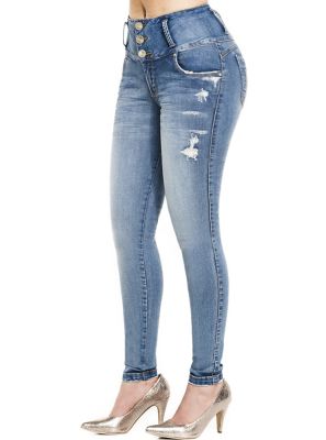 Jeans Levantacola Colombiano J-6073 Truccos Jeans - PaoPink Jeans Levantacola Colombiano J-6073 Truccos Jeans - PaoPink