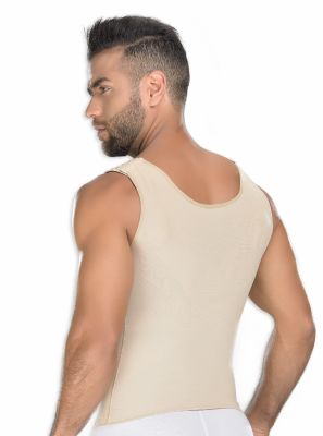 Faja Colombiana Hombre Chaleco Beige Corrector Postura CH-0060 MyD - PaoPink Faja Colombiana Hombre Chaleco Beige Corrector Postura CH-0060 MyD - PaoPink