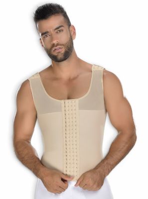 Faja Colombiana Hombre Chaleco Beige CH-0062 MyD - PaoPink Faja Colombiana Hombre Chaleco Beige CH-0062 MyD - PaoPink