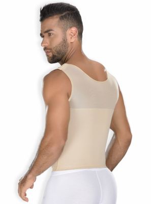 Faja Colombiana Hombre Chaleco Beige CH-0062 MyD - PaoPink Faja Colombiana Hombre Chaleco Beige CH-0062 MyD - PaoPink