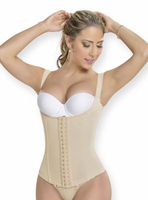 Faja Colombiana Corset Cinturilla Beige F-0055 MyD - PaoPink Faja Colombiana Corset Cinturilla Beige F-0055 MyD - PaoPink