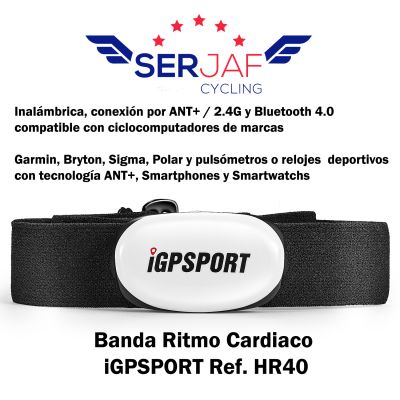 Banda Cardiaca ANT+ Bluetooth iGPSPORT, Garmin o Polar Banda Cardiaca ANT+ Bluetooth iGPSPORT, Garmin o Polar