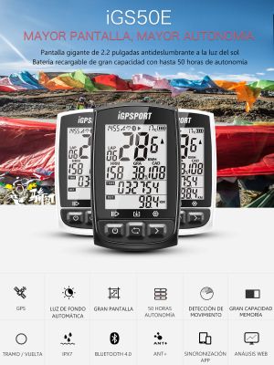 Ciclocomputador GPS iGPSPORT iGS50 (Garmin, Sigma, Wahoo) Ciclocomputador GPS iGPSPORT iGS50 (Garmin, Sigma, Wahoo)