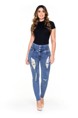 Jeans Levantacola Colombiano J-6895 Truccos Jeans - PaoPink Jeans Levantacola Colombiano J-6895 Truccos Jeans - PaoPink