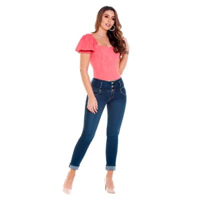 Jeans Levantacola Colombiano J-6615 Truccos Jeans - PaoPink Jeans Levantacola Colombiano J-6615 Truccos Jeans - PaoPink
