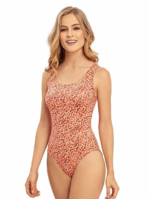 Traje De Baño Estampado Coral Traje De Baño Estampado Coral