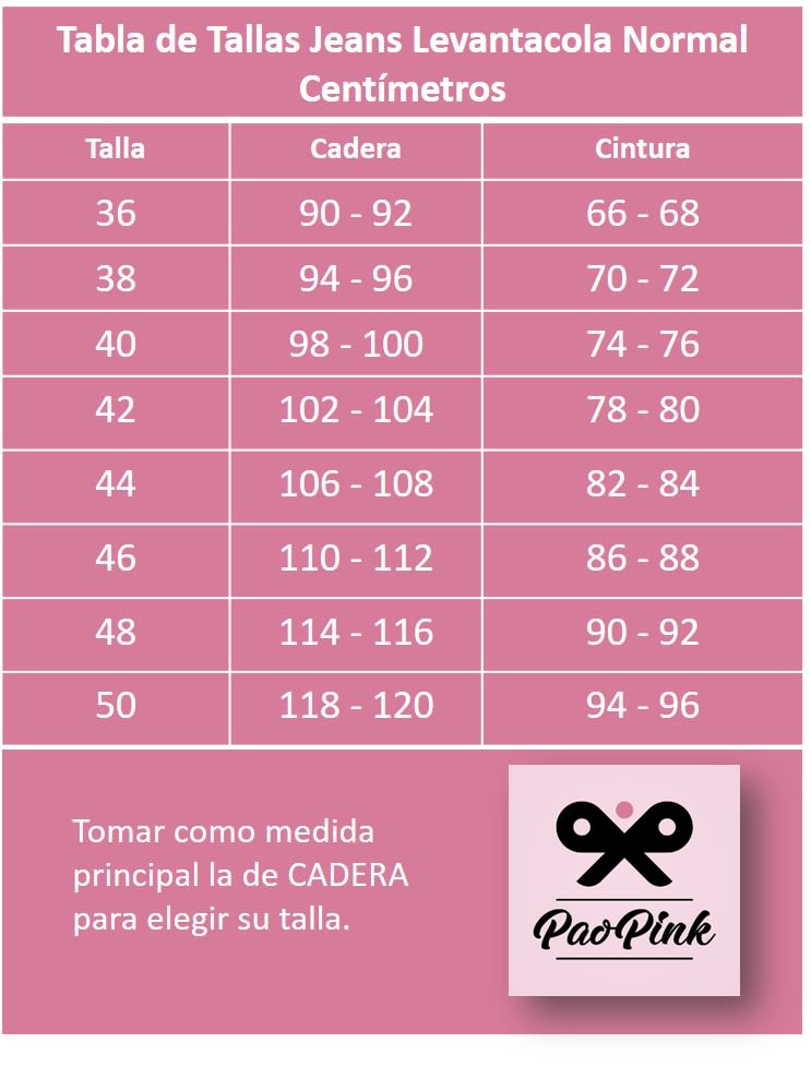 Equivalencias Tallas De Pantalones De Mujer Talla 42 Pantalon
