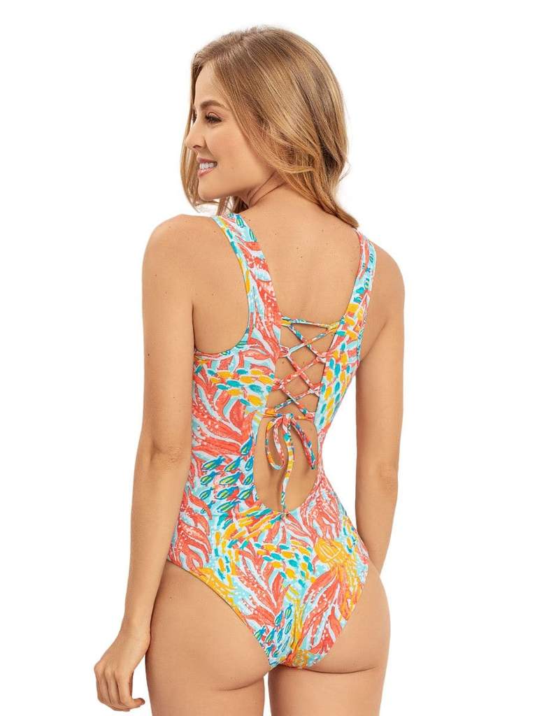 Traje De Baño Arrecife Turquesa | PaoPink