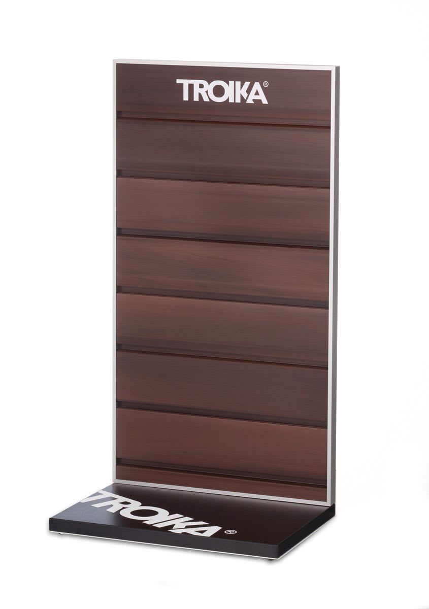Display De Pared Para Autoservicio Con Ganchos Color Café (TRK)