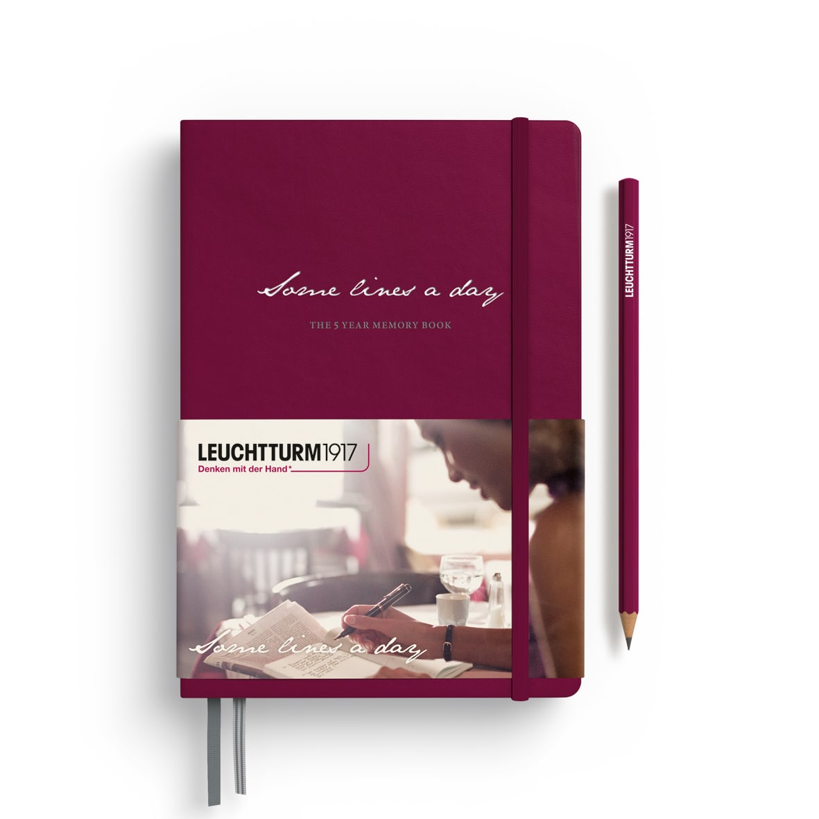 Libreta Leuchtturm1917 Med A5  Some Lineas A Day  Port Red