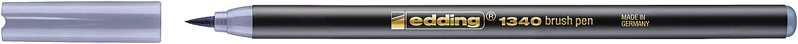 Marcador punta pincel Edding-1340 Gris