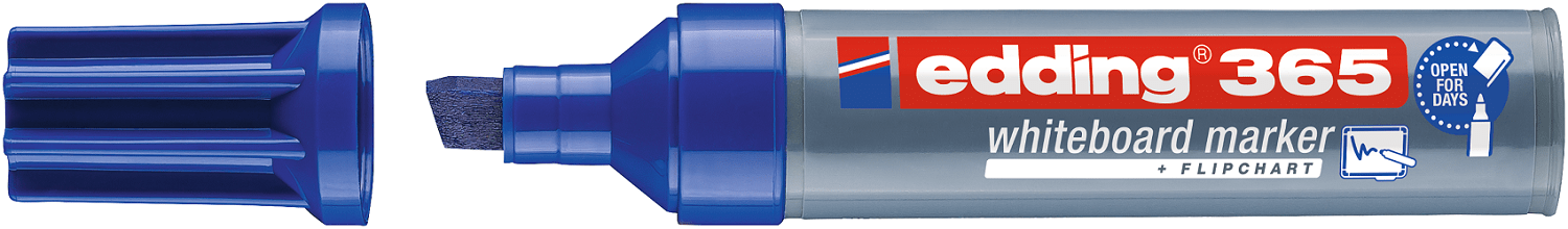 e-365 Marcador De Pizarra Punta Gruesa Azul
