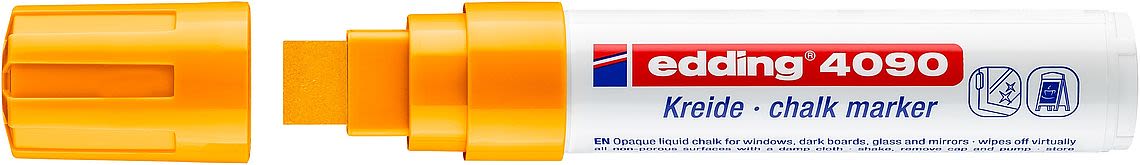 Marcador tiza Edding E-4090 Naranja Flúor