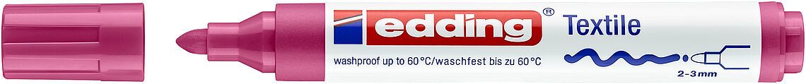 Marcador textil Edding E-4500 Carmesi