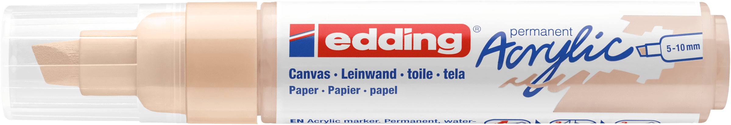 Marcador Acrílico trazo grueso Edding e-5000 beige