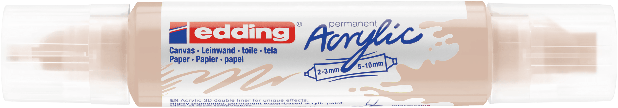 Marcador acrílico 3D edding 5400 punta doble Beige