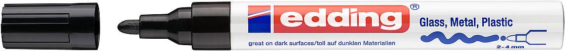Marcador Óleo Permanente Edding E-750 Negro
