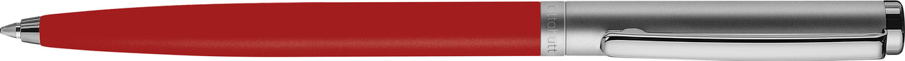 Bolígrafo Otto Hutt D01  Rojo Lacado Capuchón Rutenio