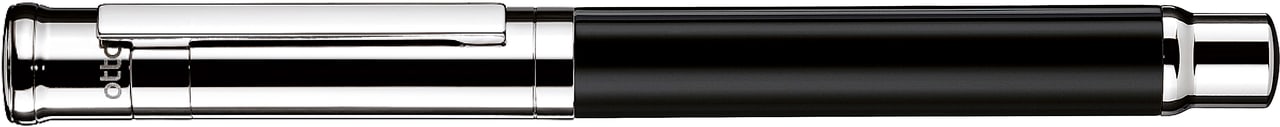 Pluma Fuente Otto Hutt D04 M Negro Lacado Acabado Brillante