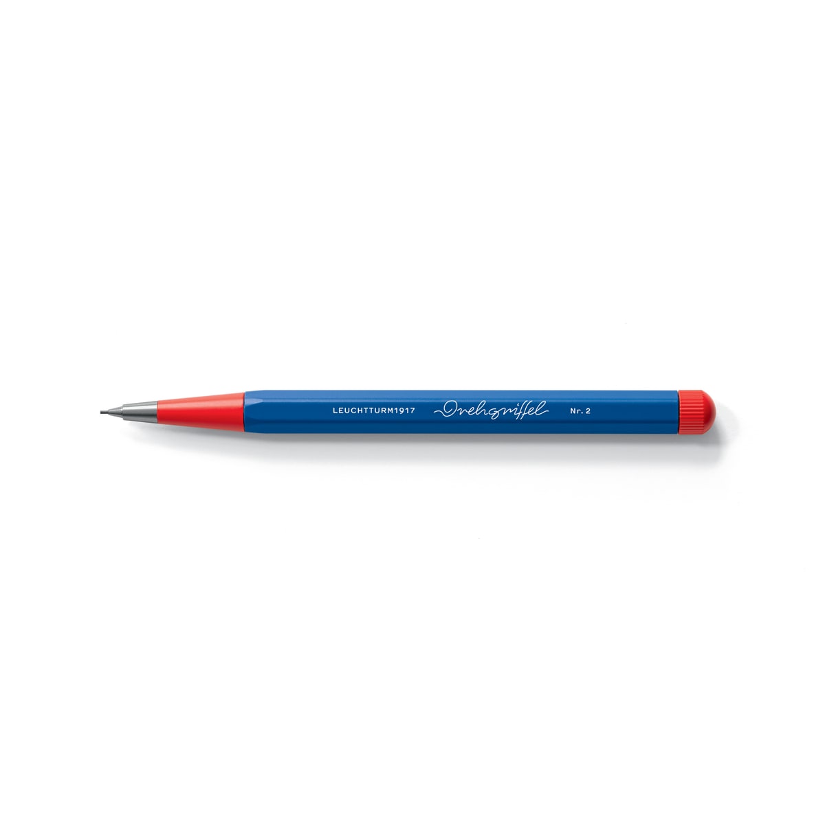 LEUCHTTURM1917 366205 Drehgriffel Nr. 1, Rojo/Azul Real - Bolígrafo Bauhaus Edición
