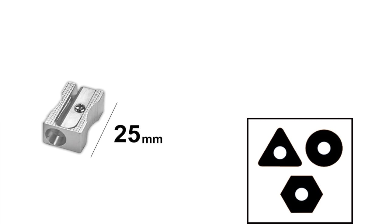 Dahle 53488 - Sacapuntas para minas de hasta 2 mm, 20 unidades, color