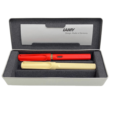Set Lamy Ed. Especial Pluma Strawberry + Roller Cream2