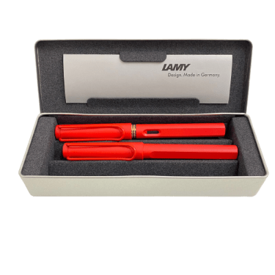 Set Lamy Pluma Strawberry + Roller Strawberry1