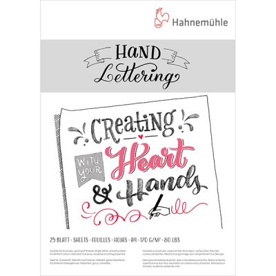 Block de Hojas Blancas de Lettering Grande Marca Hahnemuhle1