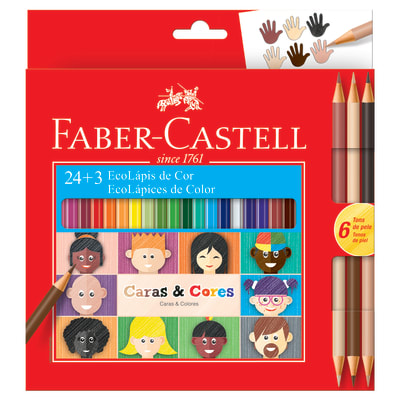 Ecolápices Caras y Colores x24 + 3 Especiales FC1