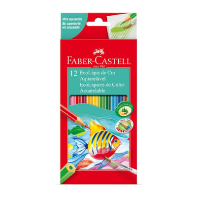 Ecolápiz Acuarelable 12 Colores + Pincel FC1