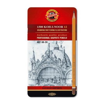 Set de lapiz grafitos  para profesional 8B-2H1