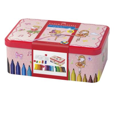 Caja De Bailarina Con Marcadores Punta Redonda Conector Punta De Fibra 2 mm X 251