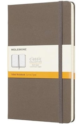 Classic notebook - T. Blanda - Large - Marron Tierra - De rayas1