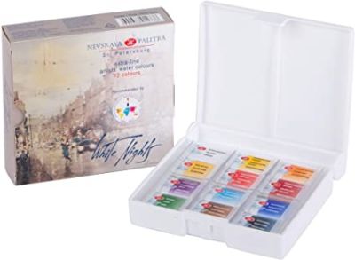 Caja De Acuarela X 12 Unidades Profesional (Pastillas)1