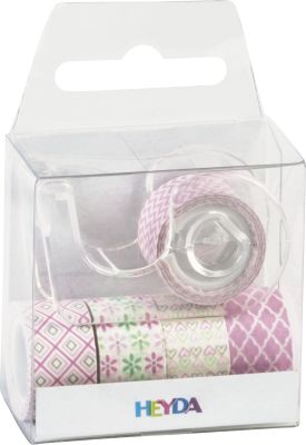 Cintas Mini Con Dispensador X 5 Uds Cintas Con diseños Variados Para Decoracion Incluye Dispensador1