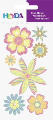Sticker Variados De Flores Pastel Variados1