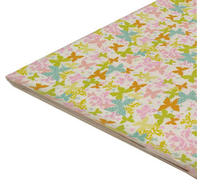 Papel con diseño mariposas colores 0.7 x1m (BOL)