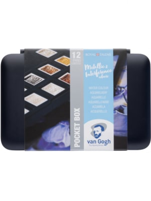 Acuarela en Pastillas Van Gogh Set de 12 Colores Metálicos1